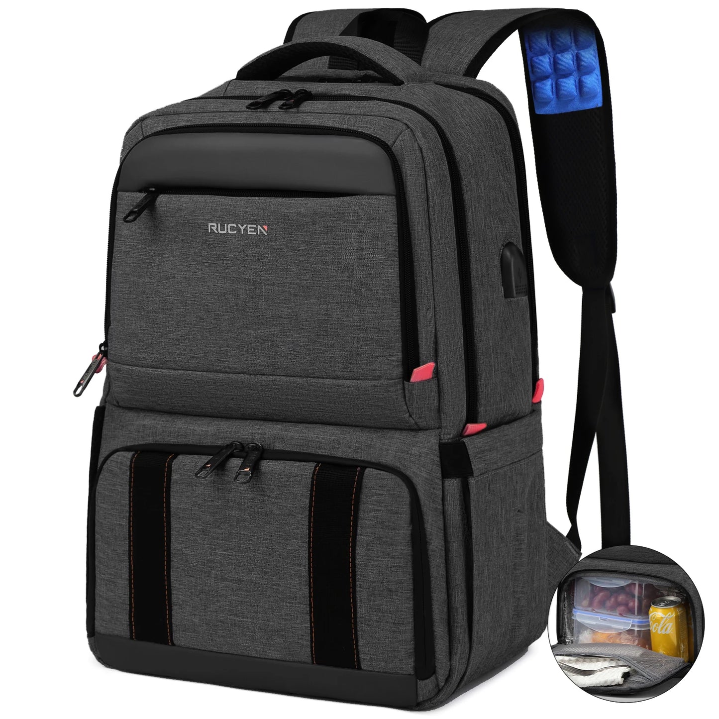 Insulated Lunch Cooler Backpack – Large Capacity Waterproof Picnic & Travel Bag for Outdoor Camping, Multifunctional Food Storage Pack