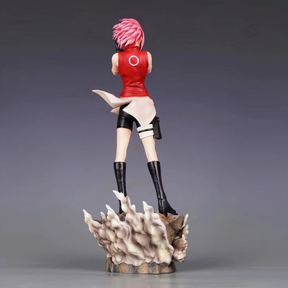 35cm Anime Naruto Haruno Sakura Figure – PVC Action Statue for Desktop Collection & Gifts