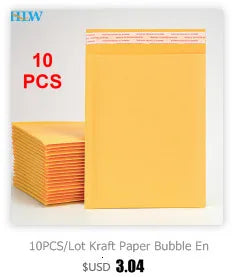10PCS Rose Gold Metallic Bubble Mailers – Foil Padded Shipping Envelopes, Aluminized Gift Packaging Postal Bags