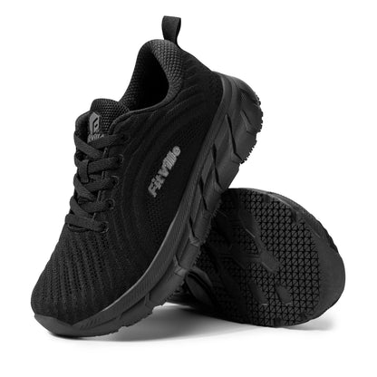 FitVille Men’s Wide Toe Box Running Shoes – Cushioned, Non-Slip, Lightweight & Breathable Extra Wide Width Sneakers