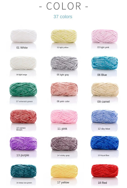 50g/Ball DIY Knitting Yarn – Soft Wool for Baby Scarf, Hat, Chunky Crochet Thread