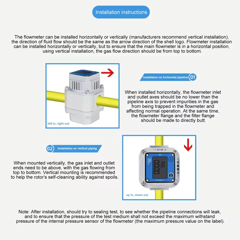 High-Precision Digital Gas Flow Meter - LCD Roots Flowmeter for LNG, Oxygen & Industrial Applications DN15/20/25