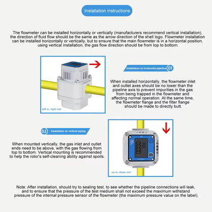 High-Precision Digital Gas Flow Meter - LCD Roots Flowmeter for LNG, Oxygen & Industrial Applications DN15/20/25