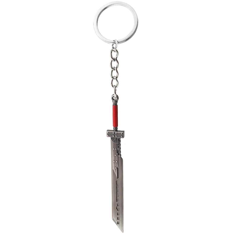 Final Fantasy Sword Pendant Keychain – Mini Remastered Game Key Ring for Car, Backpack & Cosplay Jewelry Accessories Gift