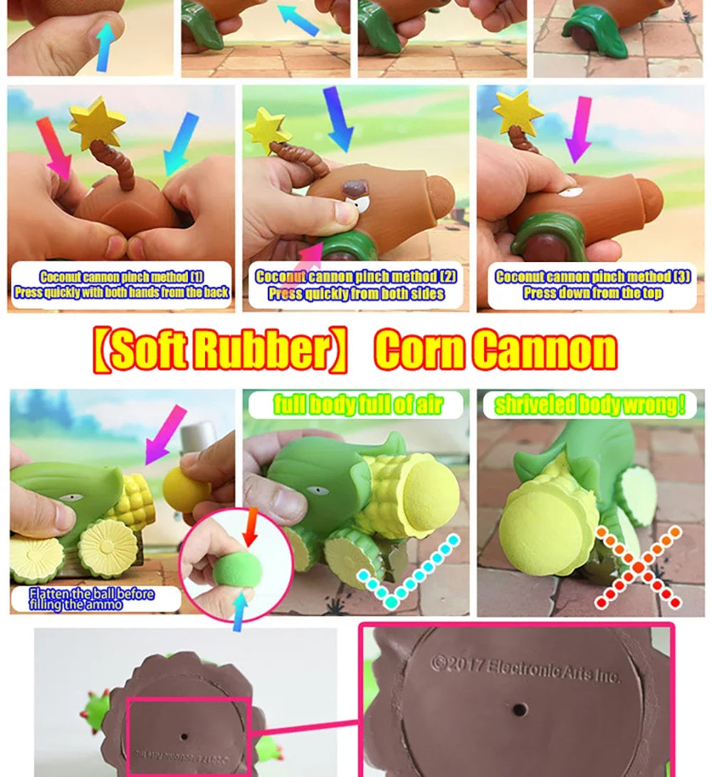Plants vs Zombies PVZ Pea Shooter Boss Action Figure – Dave Allstar Toy Doll for Kids Gift