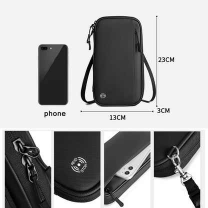 Travel Wallet Passport Holder Crossbody Bag – Card Organizer Neck Pouch for Documents & Tickets