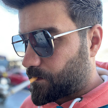 Luxury Metal Photochromic Sunglasses – Fashion Polarized UV400 Chameleon Anti-Glare Driving Glasses for Men & Women