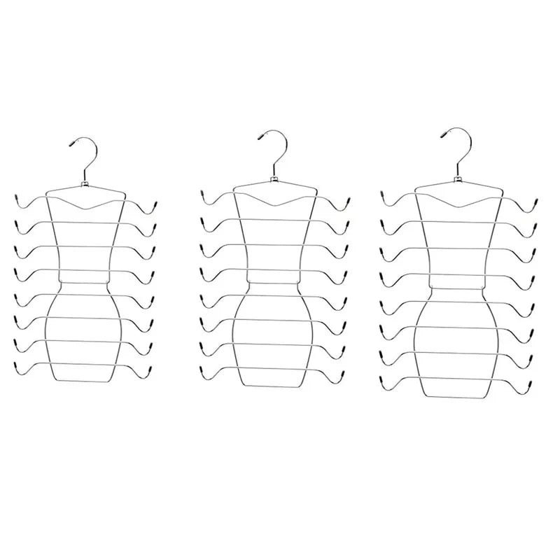 Multi-Layer Clothes Hanger – 1/2/3 Pack Folding Underwear, Bra & Trouser Storage Rack, Trace-Free Design