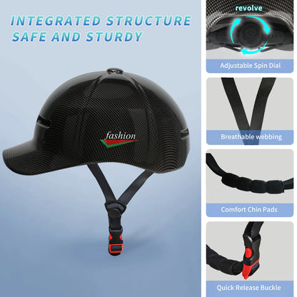 GUDOOK Cycling Helmet - Adjustable Baseball Cap Style Bike Helmet for Adult Road & Mountain Cycling