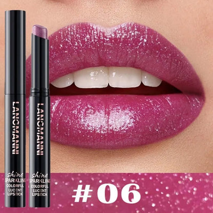Diamond Pearlescent Lipstick – Waterproof, Long-Lasting Matte Velvet Lipstick with Non-Stick Shine for Sexy Red Lips          Ask ChatGPT