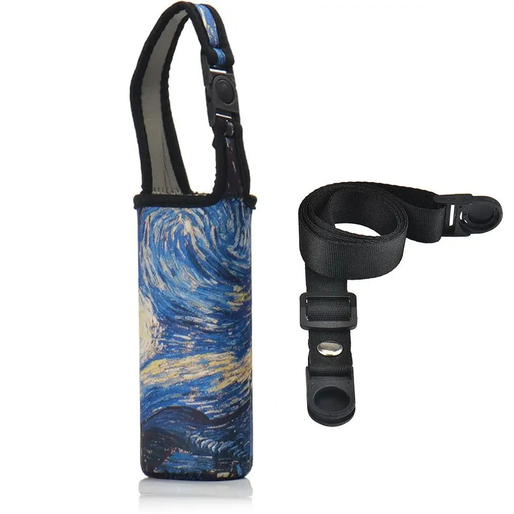 Universal Water Bottle Cooler Bag - Insulated High Capacity Pouch for Outdoor Travel, Camping & Hiking