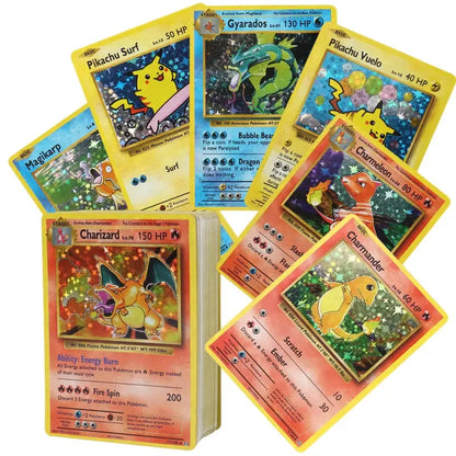 60/100PCS English Pokémon Shining Trading Cards Set – MEGA GX VMAX VSTAR EX Collection Cards for Kids Gift & Play