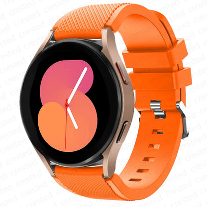20mm/22mm Silicone Watch Strap for Samsung Galaxy Watches - Replacement Bracelet for Galaxy Watch 4, 5, 5 Pro, 6 Classic, 46mm, Watch 3, Active 2, S3 & S2