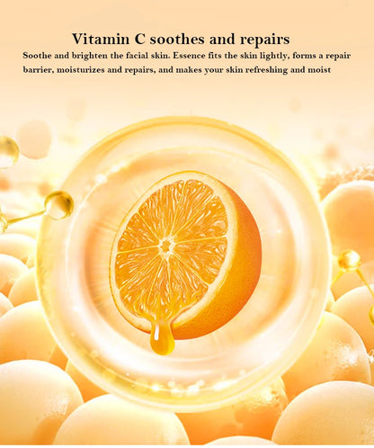 30pcs Vitamin C Sleeping Masks – Disposable Moisturizing, Firming, and Rejuvenating No-Wash Facial Mask for Skin Care