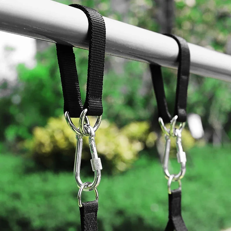 Heavy Duty Tree Swing Straps – 200kg Capacity Hook & Ring Belt for Hammocks, Punching Bags & Horizontal Bars