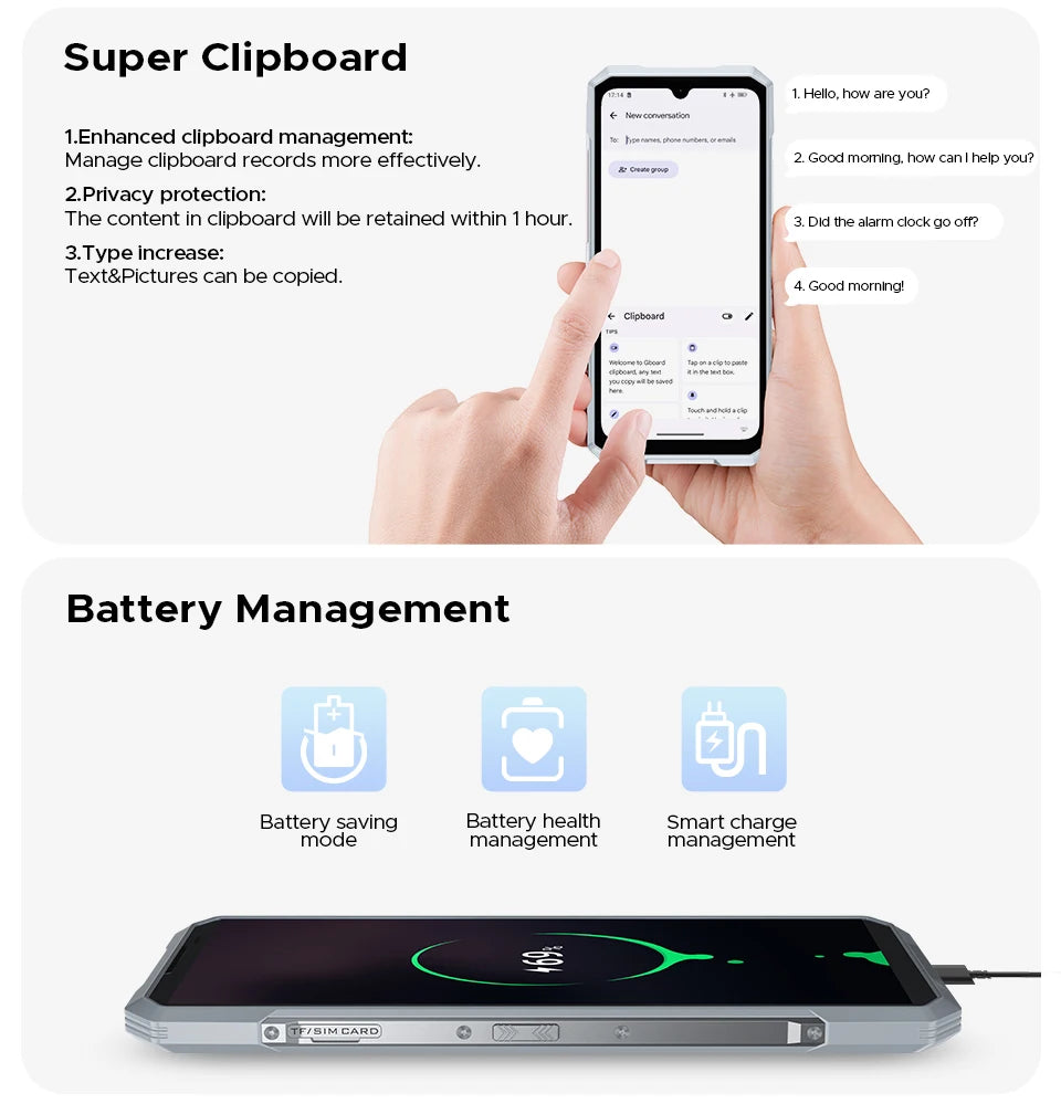 DOOGEE Blade GT Rugged Phone | 6.72'' FHD+, 120Hz LED Light, 12GB RAM, 256GB ROM, 5500mAh Battery, Android 14   2/2