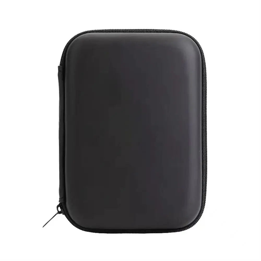 Shockproof Waterproof Headphone Case – EVA Hard Shell Carrying Box with Double Zipper & Dustproof Design