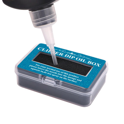 Lubricating Clipper Oil Box – Hair Blade Rust Prevention & Repair, Electric Push Barber Oil Storage Box