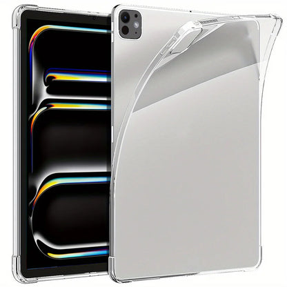 Clear iPad Case - Transparent Protective Cover for iPad A16/11th Gen, 7th–10th Gen, Air 2–5, Air 11/13 & Mini 6/7