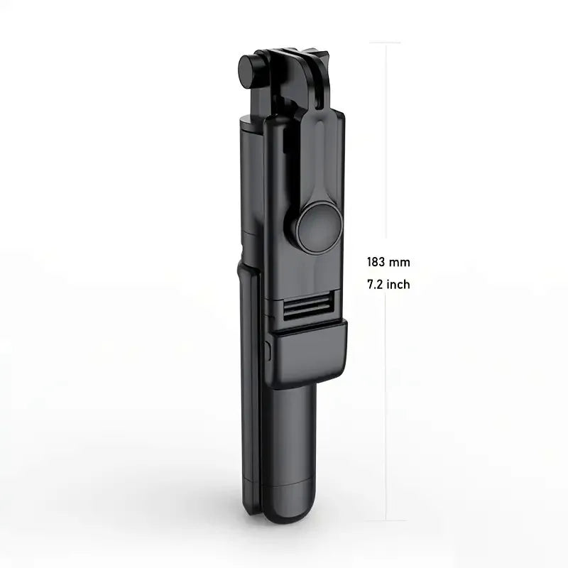 All-in-One Expandable iPhone Tripod Selfie Stick – Portable with Detachable Bluetooth Remote, Compatible with Smartphones