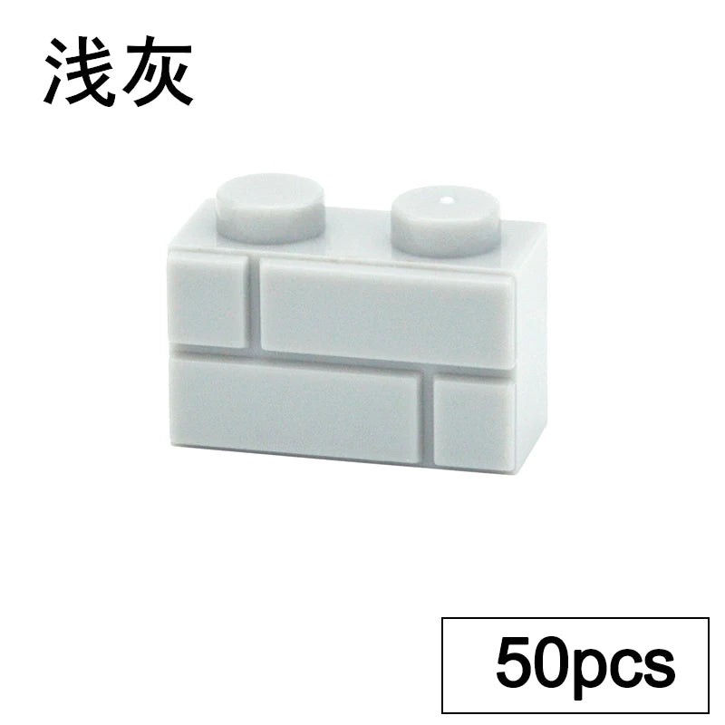 DIY Building Block Wall Figures Bricks - 1x2, 1x3 & 1x4 Small Construction Bricks for Creative Building & Educational Play