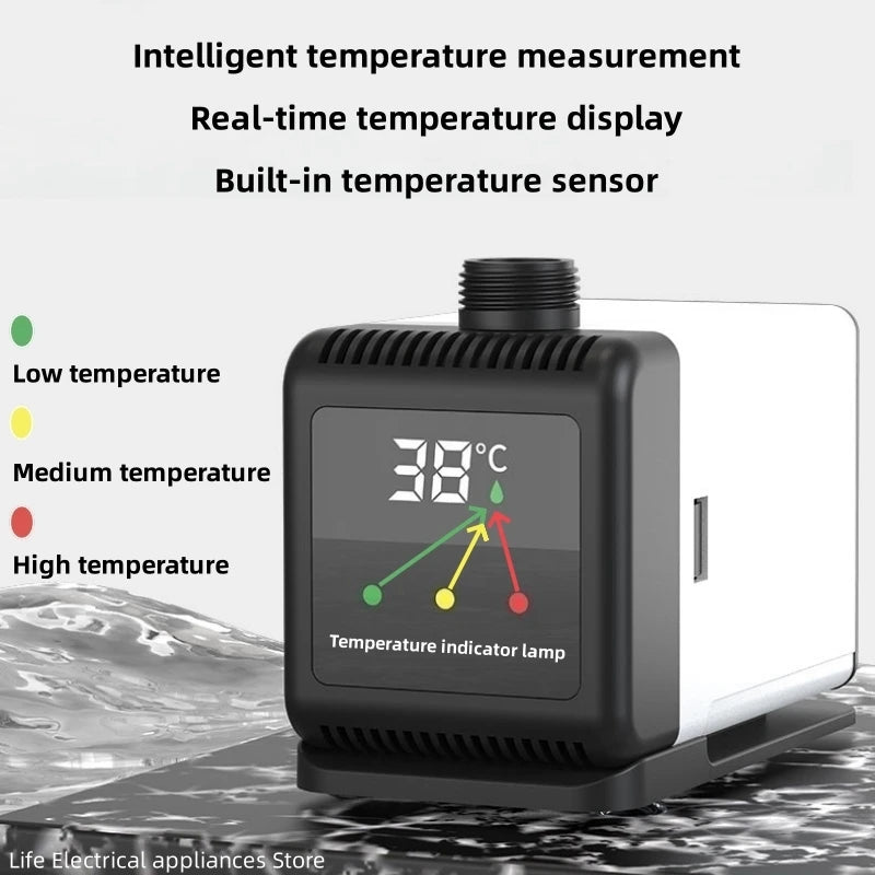 Intelligent Temperature Measuring Portable Home Shower - Pure Copper Brushless Motor, Simple One-Piece Installation