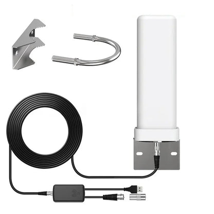 6000 Miles Outdoor Digital TV Antenna - 35dBi Signal Amplifier 4K/1080P Free HDTV Receiver for ATSC DVB-T
