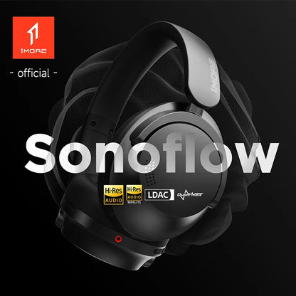 1MORE SonoFlow Active Noise Cancelling Headphones | 70H Playtime, Clear Calls, Bluetooth 5.0 Headset HC905
