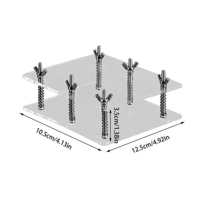 Transparent Card Flattening Tool - Stainless Steel No-Damage Card Press & Repair Device