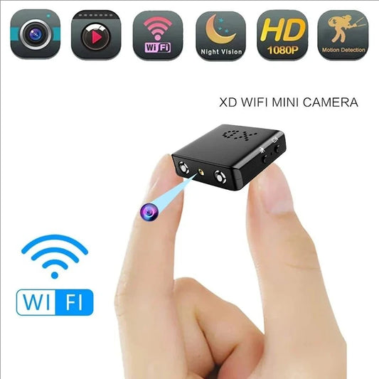 1080P HD Mini WiFi Security Camera - Smart Indoor Wireless IP Camera with Voice App Monitoring & Anti-Theft Protection