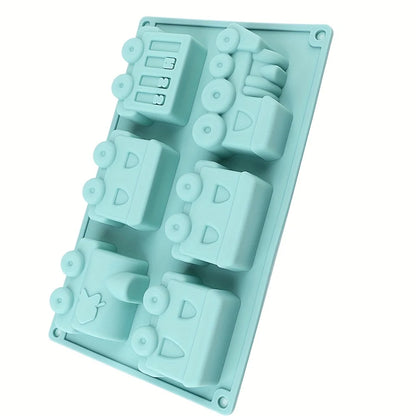 Cartoon Train Silicone Mold - Reusable Muffin, Cupcake & Cake Baking Mold