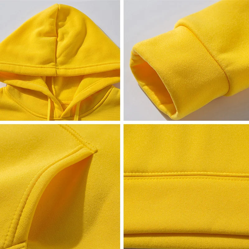 Solid Color Pocket Hoodie Sweatshirt - Unisex Casual Sports Pullover For Men And Women Multi Color Fashion Wear