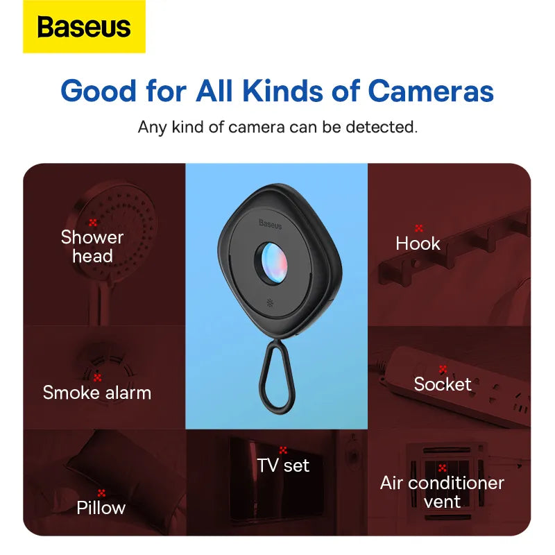Baseus Portable Hidden Camera Detector: Anti-Peeping Security Protection Gadget