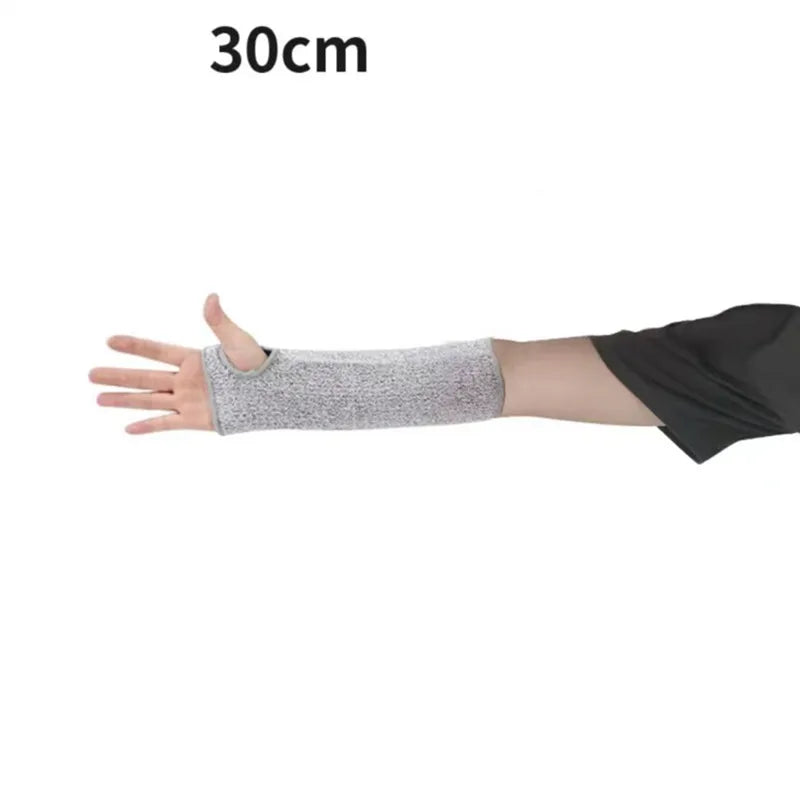 Level 5 HPPE Cut-Resistant Arm Sleeves - Anti-Puncture Protective Work Sleeves for Hand & Arm Safety
