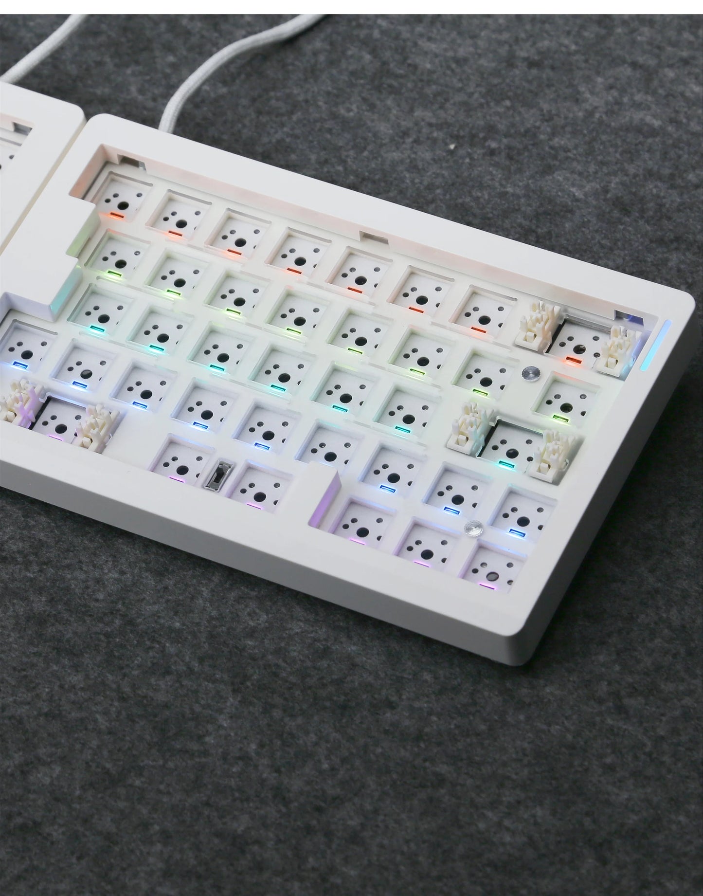 GMK70 Split Mechanical Keyboard Kit – Hot-Swappable, Ergonomic Customizable with QMK/VIA Support