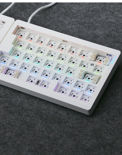 GMK70 Split Mechanical Keyboard Kit – Hot-Swappable, Ergonomic Customizable with QMK/VIA Support