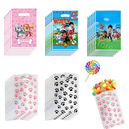 PAW Patrol Birthday Party Gift Bags – Pink Dog Themed Candy & Goodie Bags for Kids, Baby Shower & Party Supplies Treat Packaging