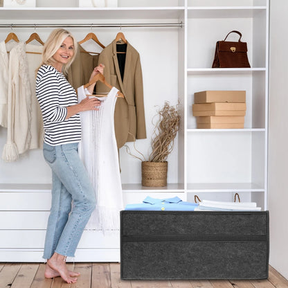 KJOY Ultra-Light Folding Storage Bag – Large Capacity for Bedroom, Clothing, Books & Stationery Storage