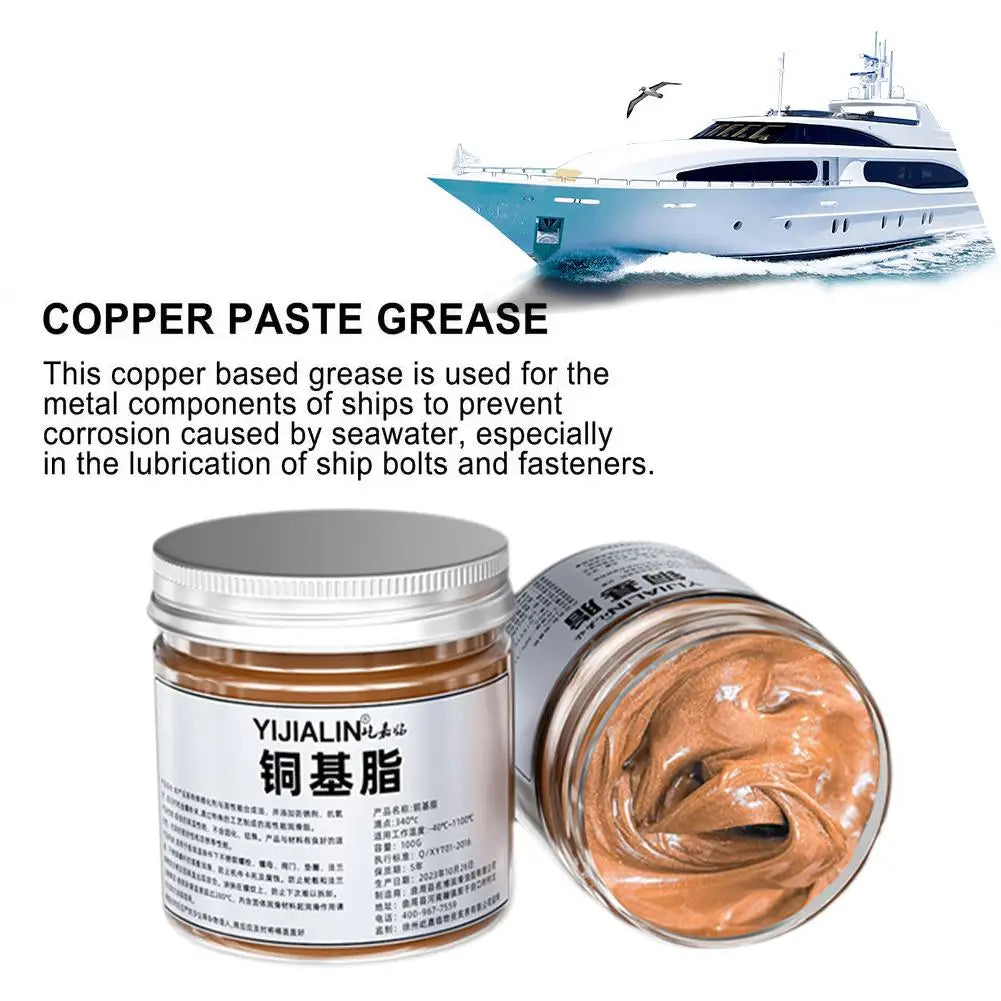100g Copper Grease Anti-Seize - Automotive Maintenance Thread Grease & Brake Lubricant for Car Brake Systems