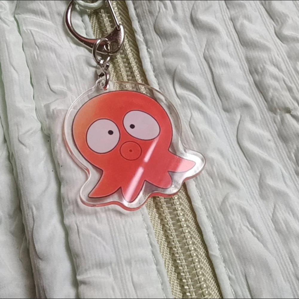 Anime Go For It Nakamura-kun Acrylic Keychains - Octopus & Crab Keyring Desk & Car Decorations