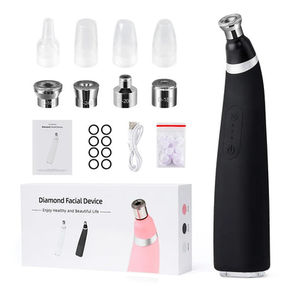 Foreverlily Portable Diamond Peeling Machine – Microdermabrasion Facial Cleaner & Blackhead Remover Vacuum Device