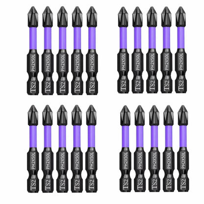 5–60PCS PH2 Magnetic Impact Driver Bit Set – Alloy Steel Cross Screwdriver Bits for Drill & Screw Driving Non-Slip Tool Kit