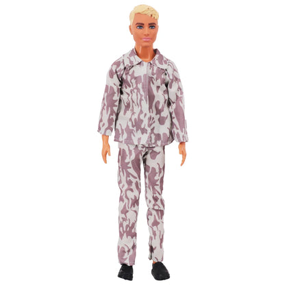 30cm Ken Doll Clothes – Pop Suit Top & Pants Outfit for Boys, Holiday Gift Doll Accessories
