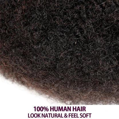 Sleek Braids Mongolian Afro Kinky Curly Dreadlocks – No Attachment, Natural Black/Grey Remy Human Hair Bulk for Braiding