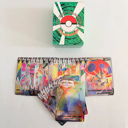55/100pcs Pokémon VMAX & GX Pikachu Card Set – Rare Battle Trainer Collection for Kids & Gift Toy