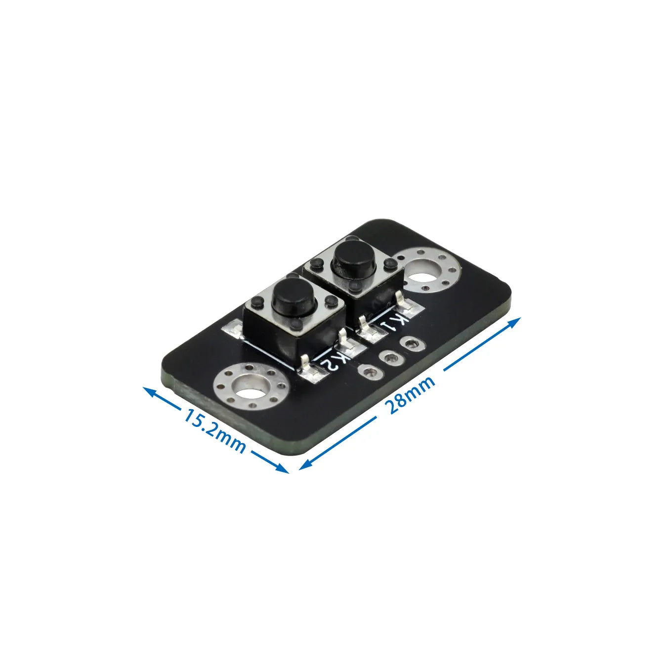 Independent Button Module - 1 to 6 Bit MCU Micro Switch Board for Bluetooth Power Amplifiers and DIY Electronics