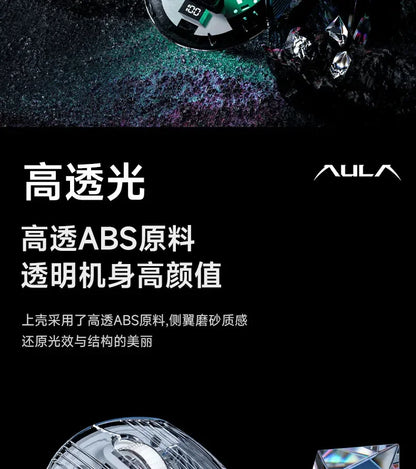 Aula SC630 Custom Gaming Mouse – 3-Mode 2.4G/Bluetooth/USB with Charging Base, Energy-Saving Esports Mouse for PC