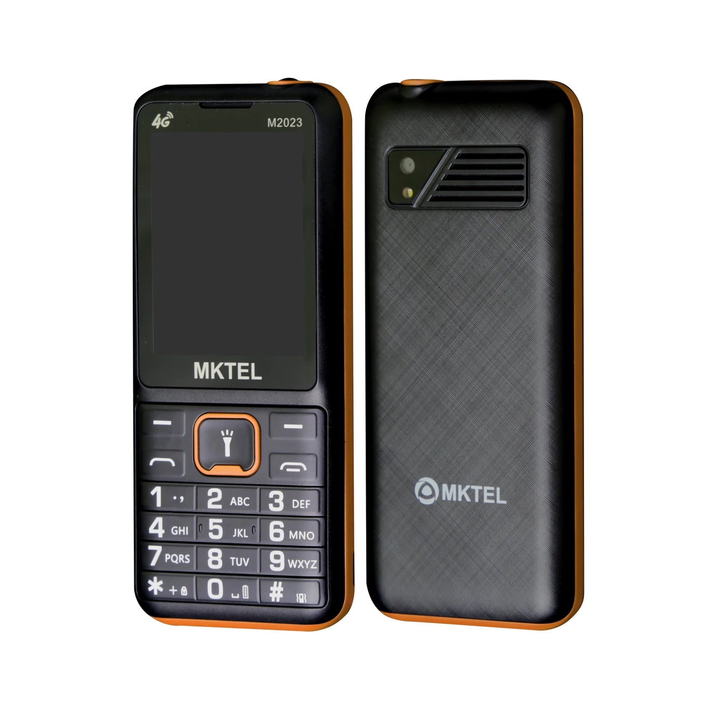 MKTEL M2023 4G Feature Phone – 2.4" Screen, Dual SIM, 1800mAh Battery, MP3/MP4/FM Radio, Puguang Lamp