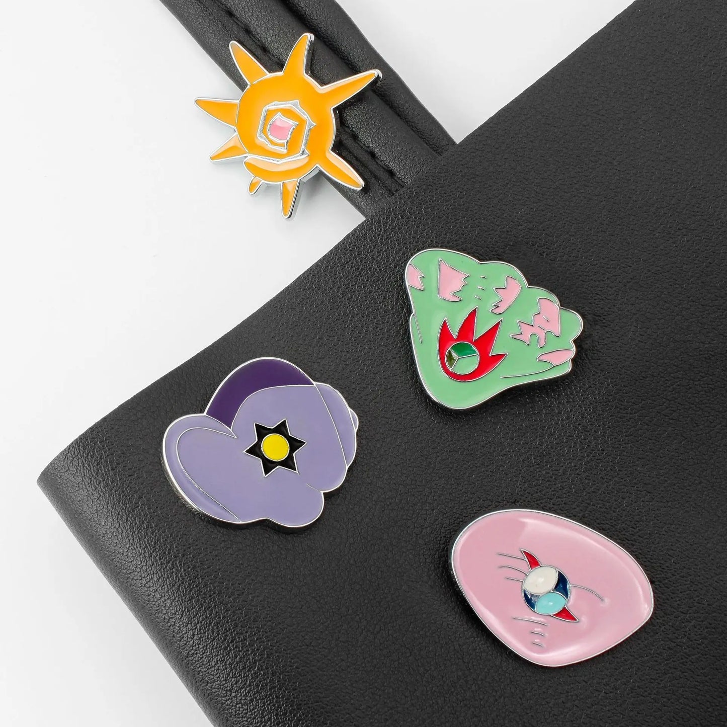 Set of 8 Pokémon Gym Badge Pins – League Region Brooches from Kanto, Johto, Hoenn, Sinnoh, Unova, Kalos & Orange Islands