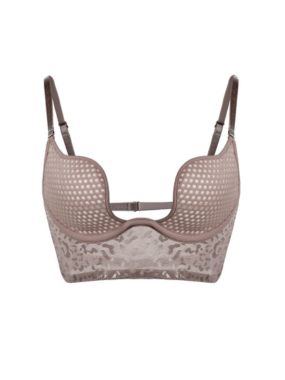 Mesh Underwire Bra - Breathable Backless Design with Multiple Wearing Styles Comfortable Lingerie Underwear